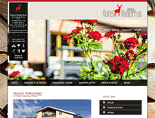 Tablet Screenshot of hotel-hubertus.at